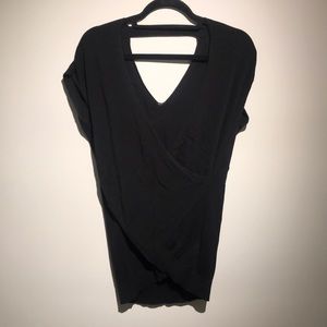 ALL SAINTS women’s black twist sleeveless blouse